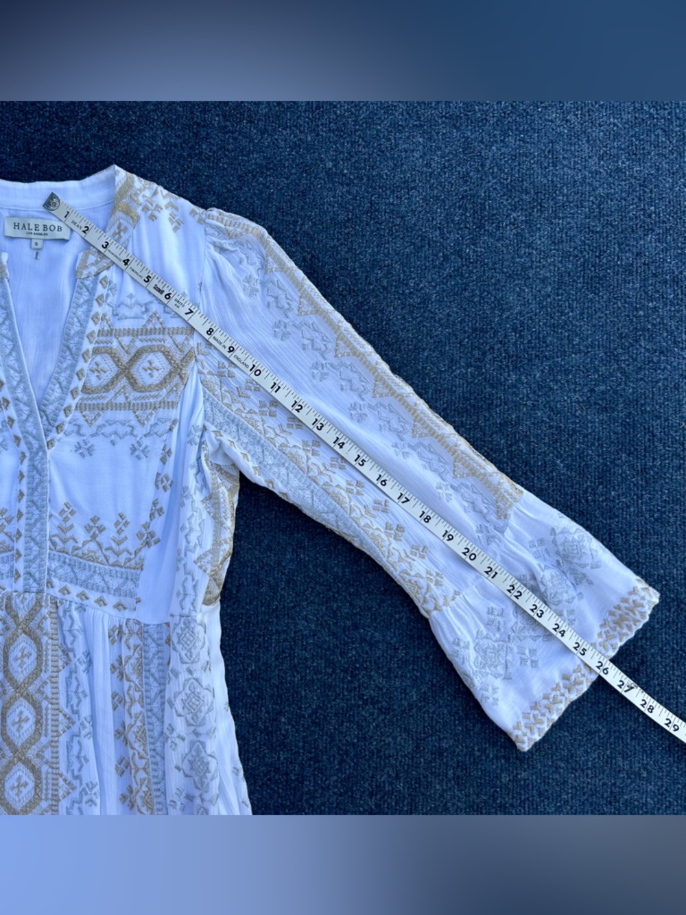 Hale Bob Lole White Embroidered Maxi Dress - Picture 11 of 16